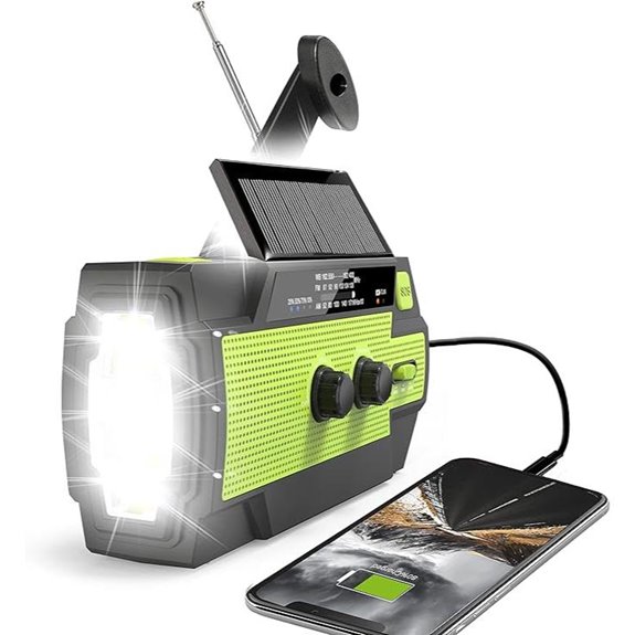Emergency Crank Weather Radio with Solar and Phone Charger