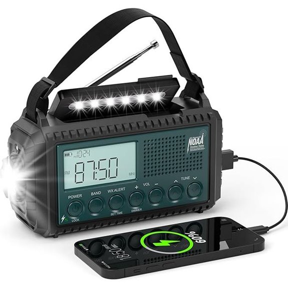 NOAA Emergency Weather Radio with Solar & Alerts