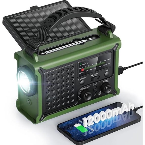 Raynic NOAA Weather Radio with Solar & Hand Crank