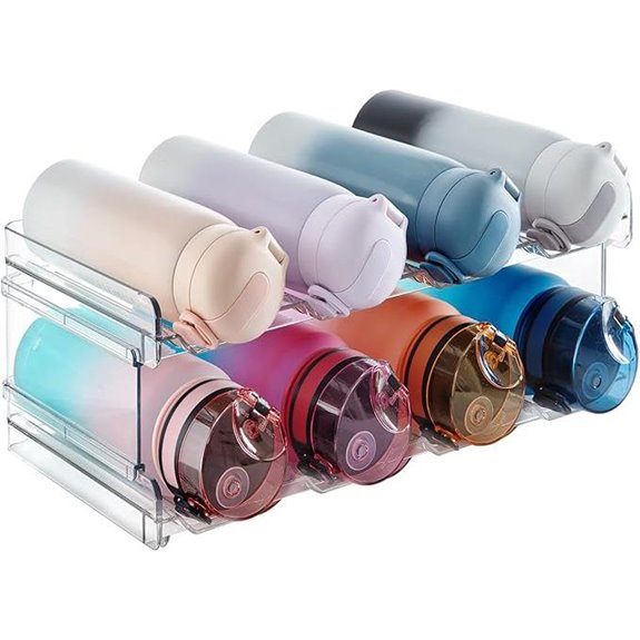 Lifewit Stackable Water Bottle Organizer for Cabinets