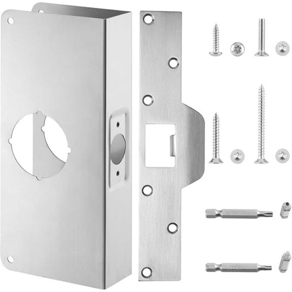 Stainless Steel Door Reinforcement Plate with Strike