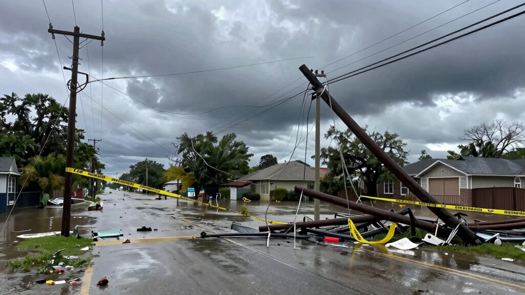 stay away from downed lines