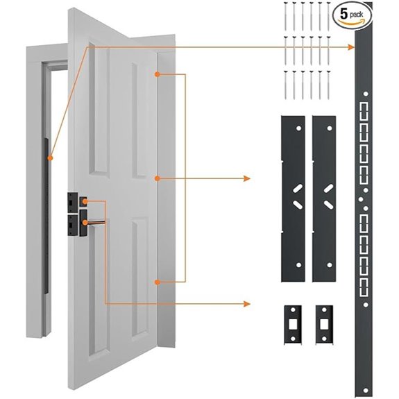 Door Armor MAX 5-Piece Steel Door Reinforcement Kit