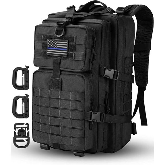 MOLLE Tactical Assault Backpack with USA Flag Patch