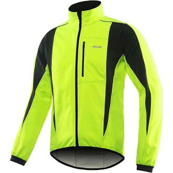 ARSUXEO Thermal Softshell Cycling Jacket Windproof Waterproof