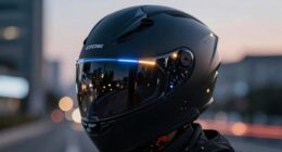 top helmets with integrated lighting