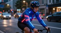 top led cycling jackets