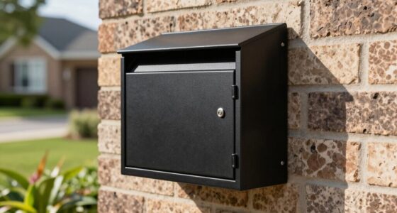 top locking wall mount mailboxes