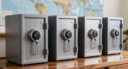 top steel cable biometric safes