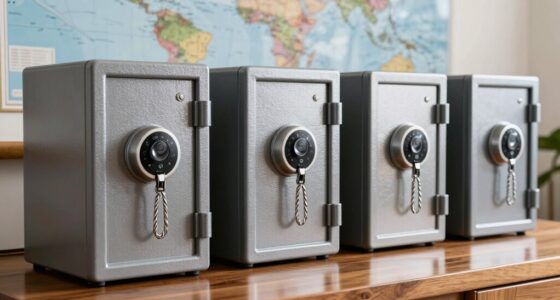 top steel cable biometric safes