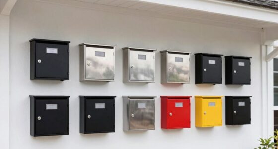 top wall mounted parcel boxes