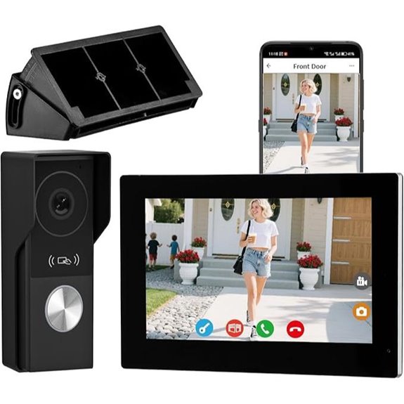 Video Door Phone Intercom System with Touch Screen