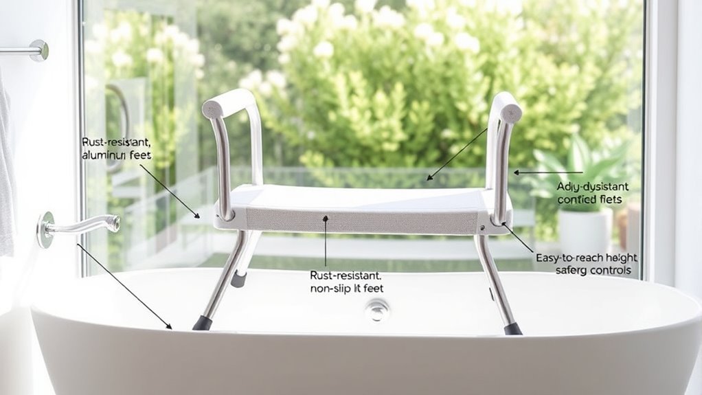 transfer bench safety features