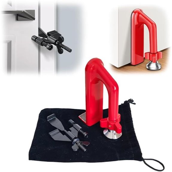 Portable Alarm Door Stopper with Lock for Travel Safety