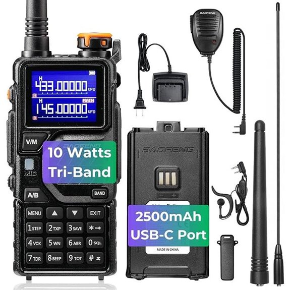 BAOFENG K5PLUS Tri-Band Ham Radio with Accessories