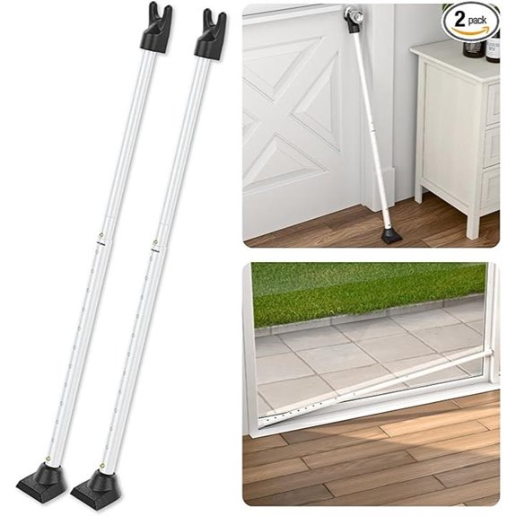 SECURITYMAN 3-in-1 Door Security Bar (2 Pack)