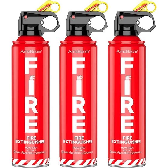 Fire Extinguisher 3-Pack for Home Car Kitchen Boat