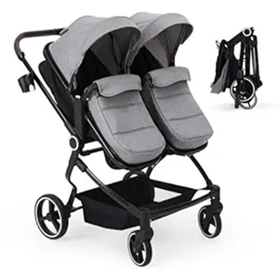 GarveeLife Double Stroller for Twins Compact & Recline
