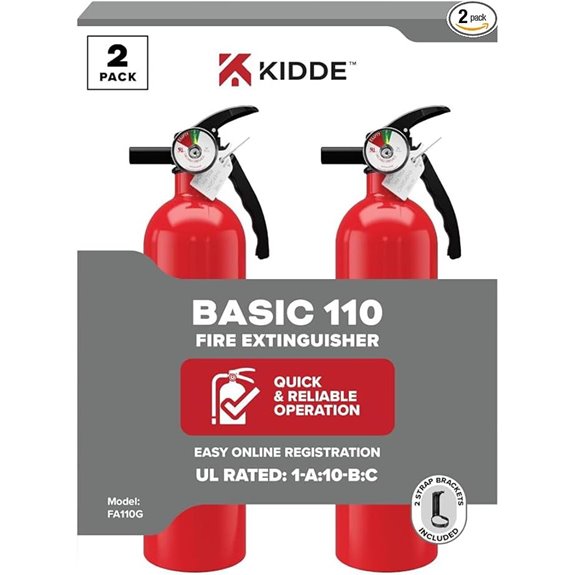 Kidde 2-Pack Multi-Purpose Fire Extinguishers
