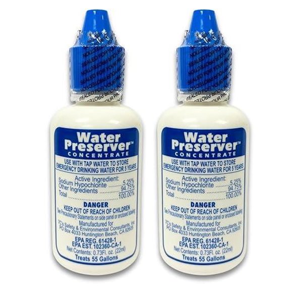 Water Preserver for 55 Gallon Water Tank (2 Pack)