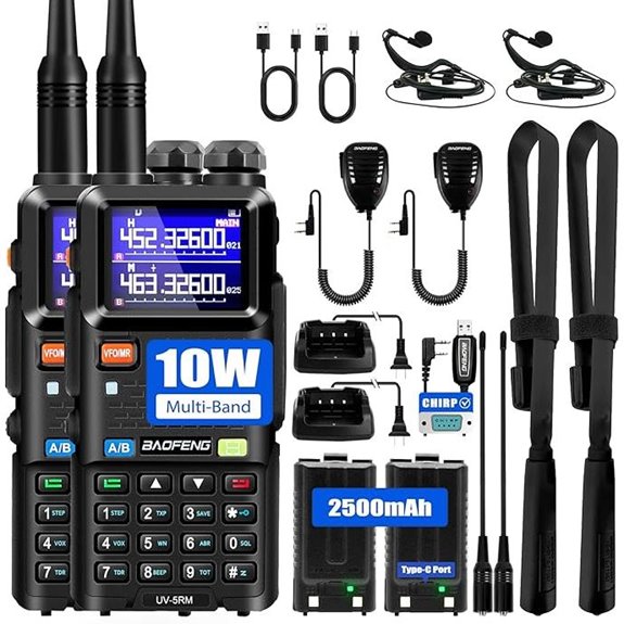 BAOFENG 5RM Ham Radio 2-Pack with Accessories