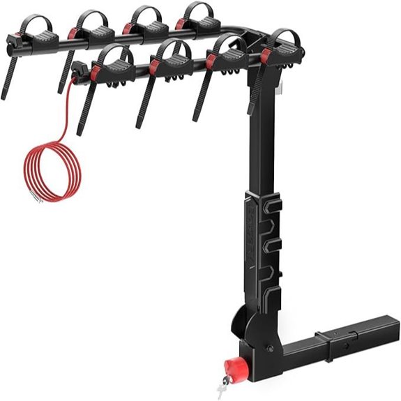 BougeRV 2 Hitch Bike Rack for 2-3 Bikes