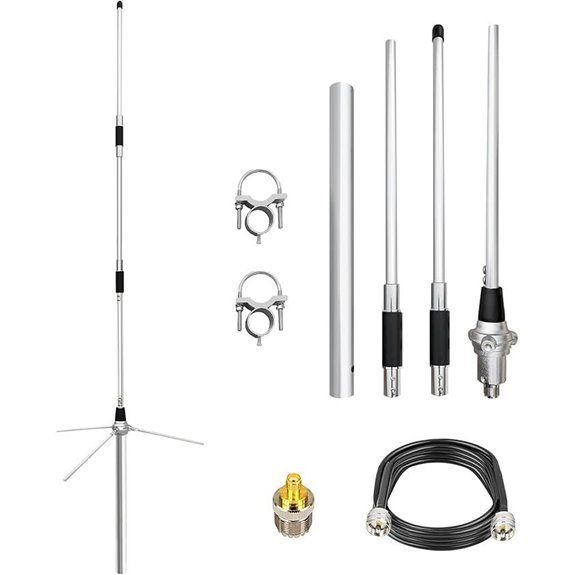 UHF GMRS Base Antenna with Coaxial Cable
