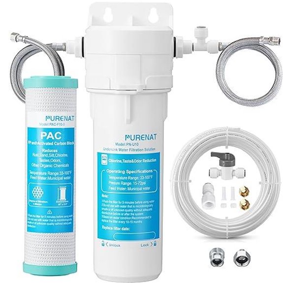 Under Sink Water Filter System with Replacement Filters
