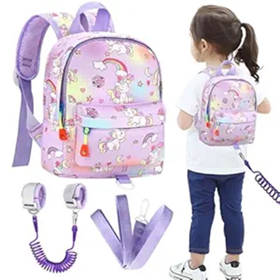 Accmor Toddler Unicorn Harness Backpack with Leash