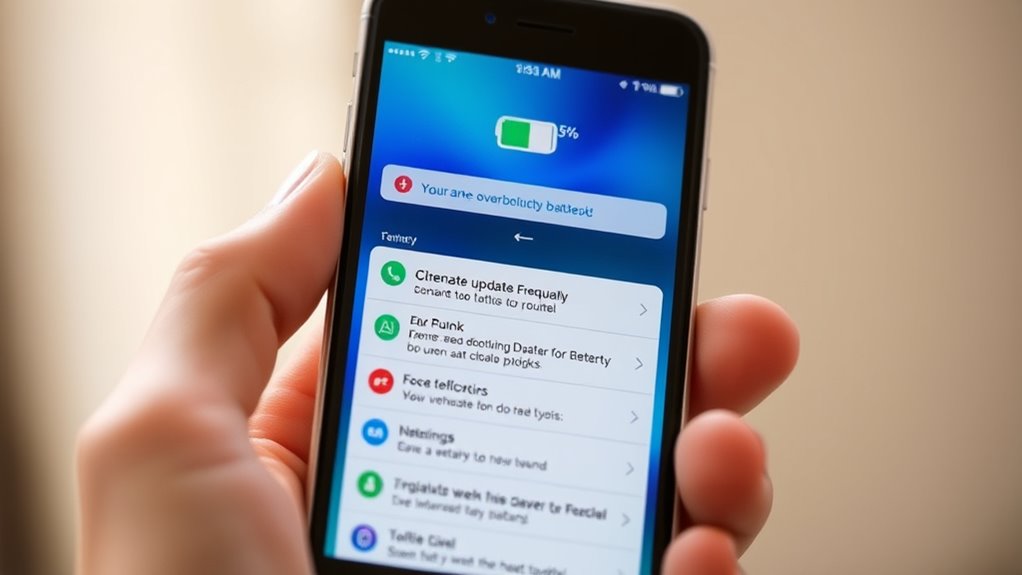 update device when charged