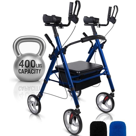 Vive Bariatric Upright Walker with Seat