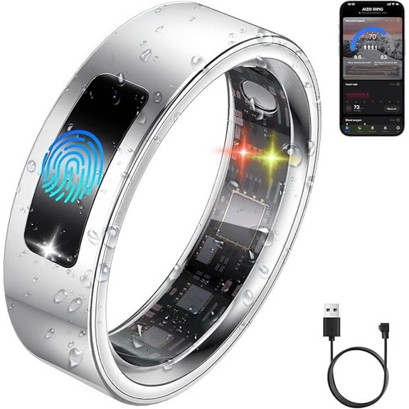 Smart Health Ring with Vibration & Sleep Tracking