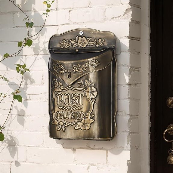 Uniclife Vintage Wall Mount Mailbox for Outdoors