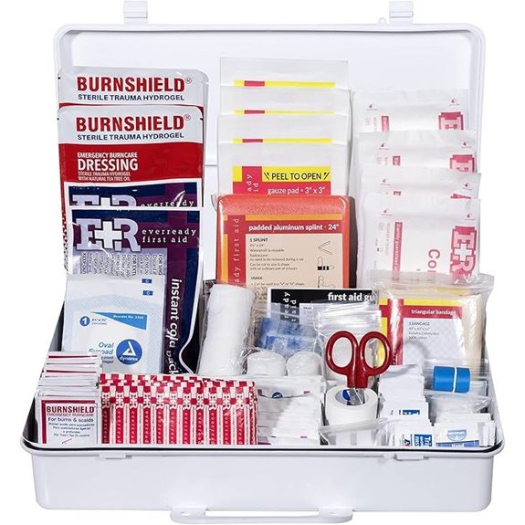 First Aid Kit OSHA ANSI Compliant Wall-Mount 190 Pieces