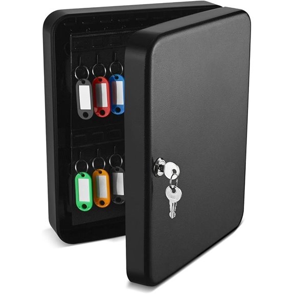 Flexzion Wall-Mount Key Lock Box with 60 Keys