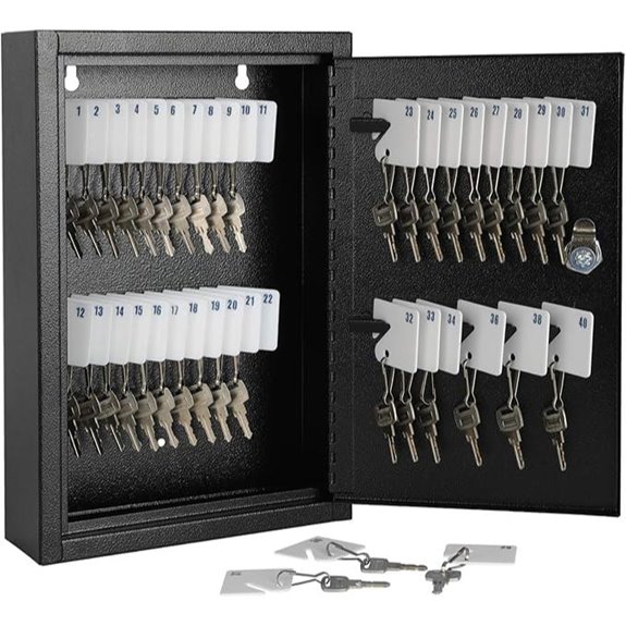 KYODOLED Wall Mount Key Lock Box with Labels
