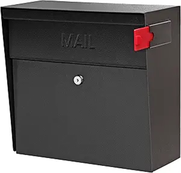 Mail Boss 7162 Metro Wall-Mounted Locking Mailbox