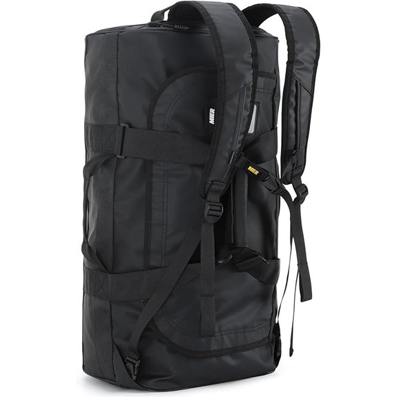 MIER Water-Resistant Convertible Duffle Bag with Straps