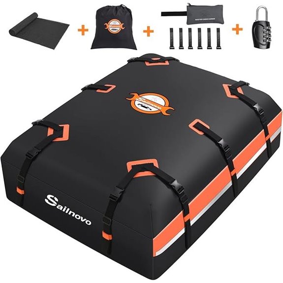 Sailnovo 21 cu ft Waterproof Car Roof Cargo Bag