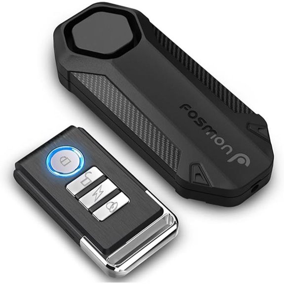 Fosmon 113dB Bike Alarm with Remote and Waterproof System