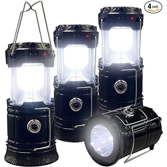 Collapsible Waterproof LED Camping Lanterns (4-Pack)