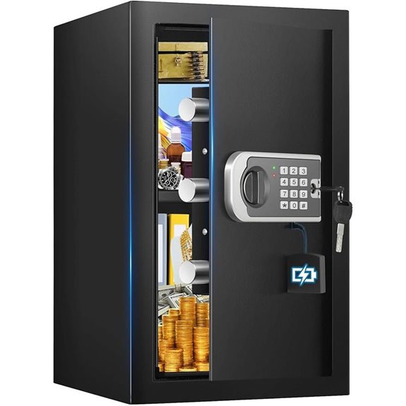 Fireproof Waterproof Safe with Digital Lock