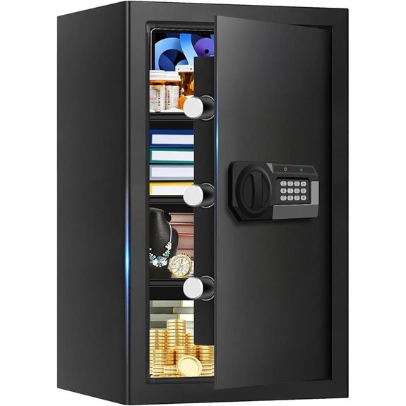 Water and Fireproof Large Home Safe with Alarm