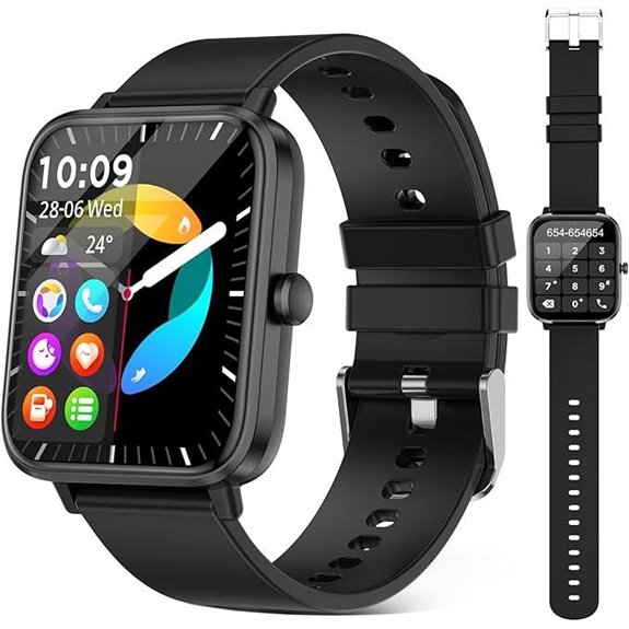 Waterproof Smart Watch with Heart Rate & Sleep Tracking