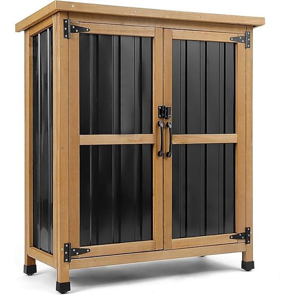 weatherproof lockable outdoor cabinet