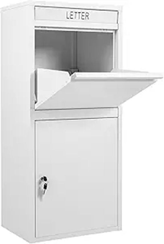 Secure Outdoor Package Drop Box with Lock