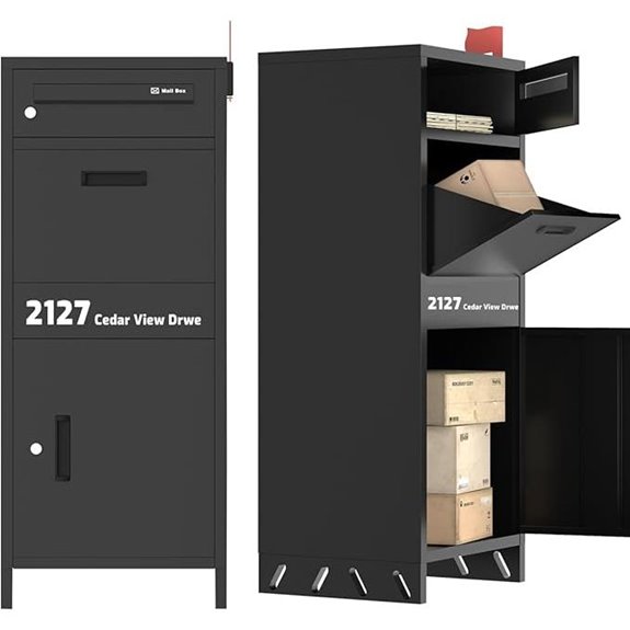 Outdoor Parcel Drop Box with Anti-Theft & Weatherproofing