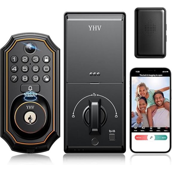 Smart Wi-Fi Keyless Door Lock with Camera