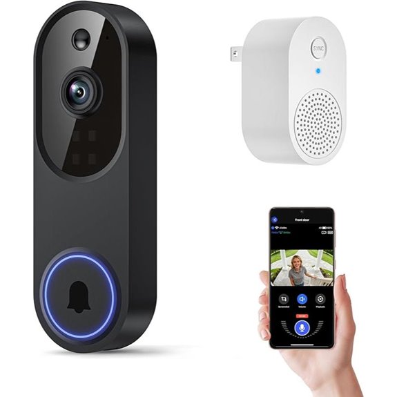 Orbitell 1080p Wi-Fi Video Doorbell with Motion Detection