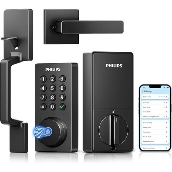 Philips Wi-Fi Smart Deadbolt Lock with Handle Set
